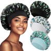New Cross-border Sauna Hair Cap, Women's Printed Satin Hair Care Nightcap, Elastic One Size Color 19 30ea