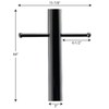 Progress Lighting P5391-31 Posts Outdoor, 3-Inch Diameter x 84-Inch Height,