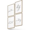 BLCKART Bathroom Poster Set, Stylish Bathroom Wall Pictures with Sayings,