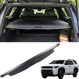 Marretoo for Toyota 4RUNNER Cargo Cover 2025 2026 for 6th Gen 4runner Accessories Black Retractable Trunk Cover Security Shield Shade