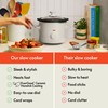 bella 1.5 Qt Slow Cooker with 3 Heat Manual Control,