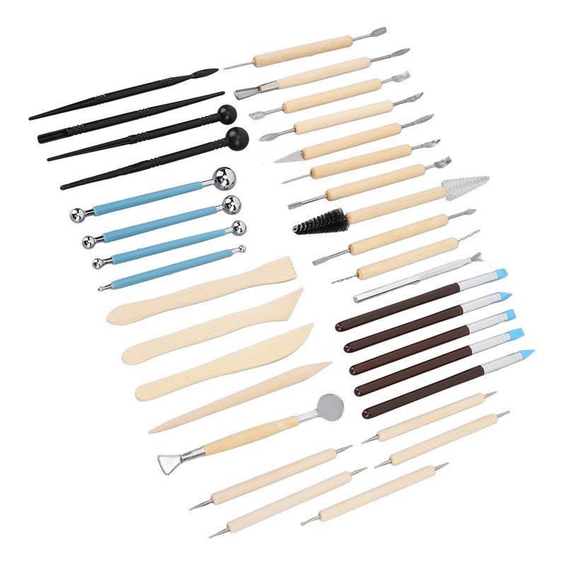 36Pcs Pottery Clay Sculpting Tools Kit Set Ceramic Carving Sculpting