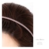JewelVOX Headband Hair Band Hair Accessories Satin with Comb Thin