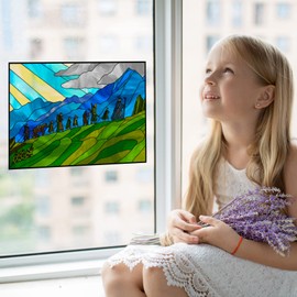 Rings Lord Fellowship Stained Glass Window Film (16.5"x10.9")