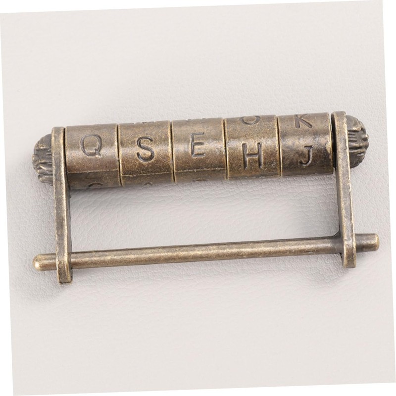 OSALADI Door Lock Keyless Combination Lock English Letter Patterns Retro