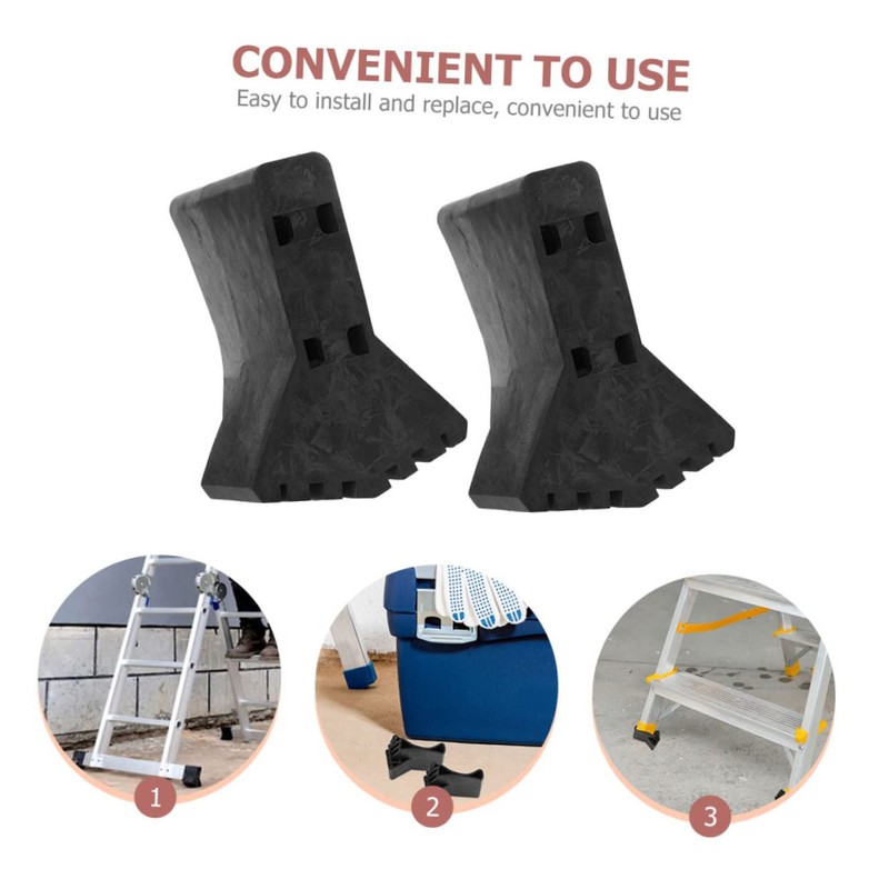 TEHAUX 2Pcs Ladder Foot Covers Non Slip Tips for Stability