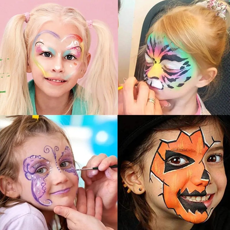 Maquillaje Paletita Duos Base De Agua Arcoiris