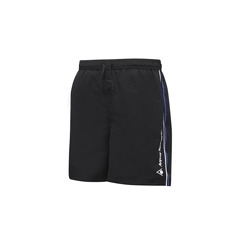 Aqua Sphere Men's Tiber Swim Shorts - Black/Royal Blue, Small