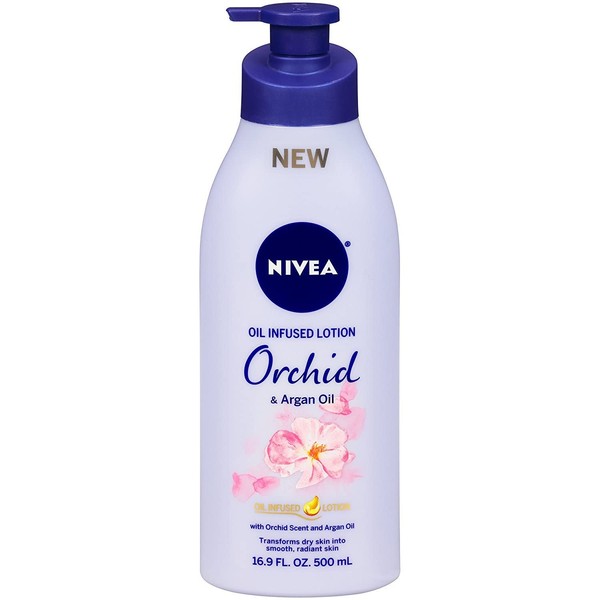 Nivea Oil Infused Orchid & Argan Oil Body Lotion, 16.9 fl oz (Pack of 2)