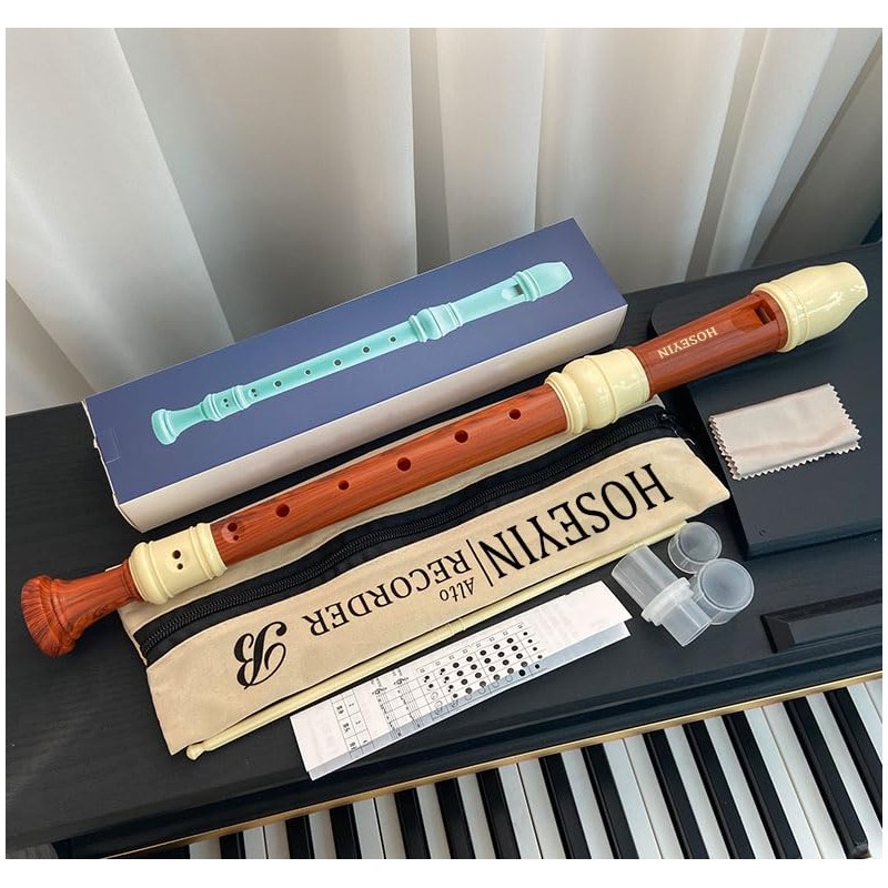 HOSEYIN Alto Recorder Baroque style German style F Key 8