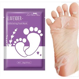 Foot Peel Mask 1 Pack, Exfoliator Peel Off Calluses Dead Skin Callus Remover, Baby Soft Smooth Touch Feet-Men Women (Lavender)