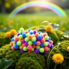 10Pcs Multicolour Mini Spiky Hedge Balls, Porcupine Balls,Spiky,Sensory Game,Soft Sensory