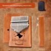 CONJURER Kalimba 17 Key Thumb Piano, Coffee Deer
