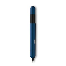 Lamy Pico Ballpoint Pen: Luxury Pocket Pen that Transforms into Full Size Biro, Lacquer Finish, Includes Double Push Mechanism & Refill (Imperial Blue)
