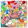 TUIOBUN 50PCS Origami Stickers for Computer,Car,Phone,Scrapbook,Helmet,Water Bottle,Laptop, Skateboard,Luggage,Cute Origami Animal