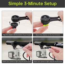 Aluminum Bike Adapter Mount for Garmin to GoPro