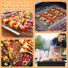 KARBAG Barbecue Skewers and Rack Set, BBQ Kebab Rack Stainless