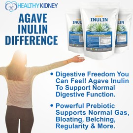 Inulina en polvo 16oz – Fibra soluble prebiótica de agave – Kidney Restore NB-TO82-NGZJ