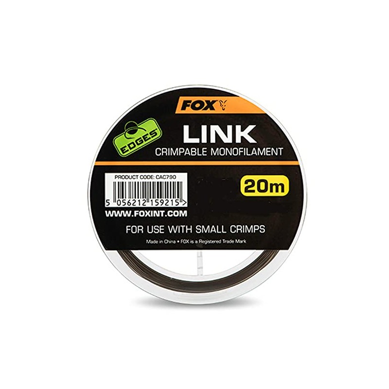 FOX Edges Link Crimpable Monofilament 20m: 0.53mm/25lb