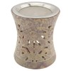 Indian Soapstone Incense Burner - Stainless Steel Strainer & Heat