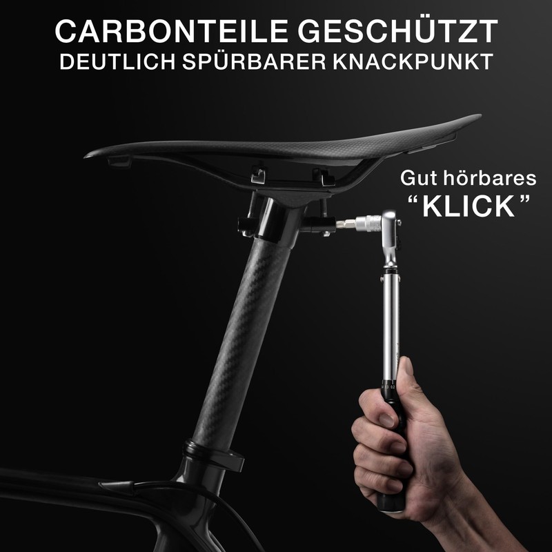 FLEXBERG Torque Wrench Bicycle Set 2-20 Nm, Torque Wrench 1/4,