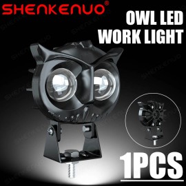 SHENKENUO Owl LED Work Light Pods Spot Fog Driving Yellow White Offroad UTV SUV Motorcycle