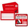 younikat Emergency Card for Pets I 8.5 x 5.5 cm