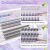 NAGARAKU 211 Pieces 3-in-1 Individual Cluster False Eyelashes - Spikes