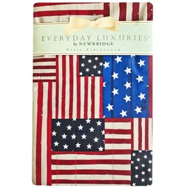 American Flag Collage Patriotic Print Vinyl Flannel Backed Tablecloth, Indoor/Outdoor Tablecloth for Picnic, Barbeque, Patio and Kitchen Dining, (60 Inch x 120 Inch Oblong/Rectangle)