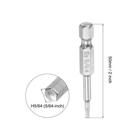 uxcell 5/64" Magnetic Hex Head Screwdriver Bit, 1/4" Hex Shank 2" Length S2 Steel Power Tool, 3 Pcs