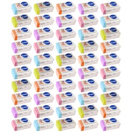 EraseWell Pencil Colour Erasers, Medium, Pack of 100, Multicolour, Multipack, Cube Rubber Erasers, Perfect for School Home Office Nursery Classroom Use, Izofax
