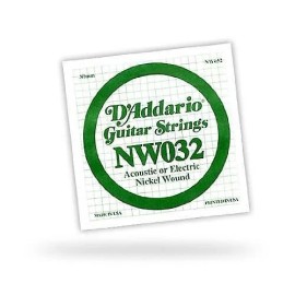 D'Addario XL Nickel Wound .032 Single String