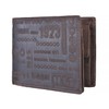 H.I.S Men's Wallet Purse W 34/1170 Dark Brown
