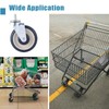 FLKQC 4 Pack Shopping Cart Replacement Wheels Kit 5-inch Stem