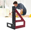 Woodworking Triangle Ruler Square Ruler 45° 90° Aluminum Alloy Carpenter