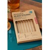 Clear Reusable Glass Straws