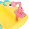 2 in 1 Play Kitchen Sink Toys with Running Water