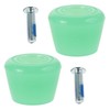 BESPORTBLE 1Pair Durable PU Roller Skate Brake Stoppers Double Row