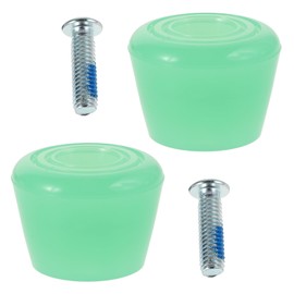 BESPORTBLE 1Pair Durable PU Roller Skate Brake Stoppers Double Row Design for Enhanced Control Safety Easy Installation for Quad Skates Skateboards Reusable Accessories