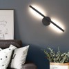 Aipsun Black Wall Sconce Rotatable 360° LED Black Wall Light