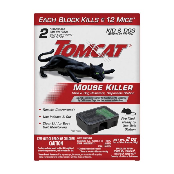 Tomcat Mouse Killer Disposable Station for Indoor/Outdoor Use - Child
