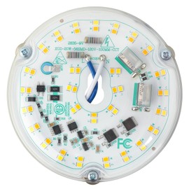 HAOLEDI 2 Pack 4'' 20W LED Ceiling Fan Light Retrofit Kit, Ceiling Light Replacement, LED Flush Mount Ceiling Light, Warm White 3000K 2400LM, 120V, ETL Listed CRI90 (2-Pack Warm White 3000K)