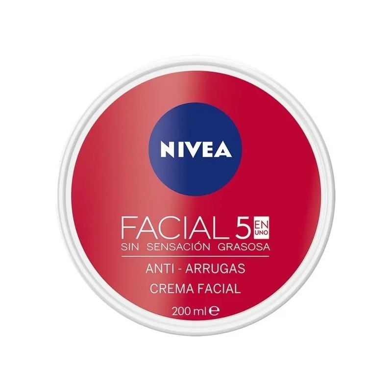 Crema Facial Nivea Antiarrugas 5en1 Antioxidante 200 Ml