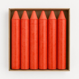 LYRA Encaustic Crayons Iron Wax Chalk Pencil Colors (Set of 6) For Encaustic Art Supplies Handcrafted in Germany (Light Orange)