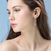 Moon Phase Earrings 925 Sterling Silver Moon Drop Earrings Half