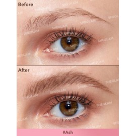 SHEGLAM Brow-Fection Angled Brush & Dip Upgraded Microblading Eyebrow Pen Long Lasting Waterproof Easy To Color-Ash