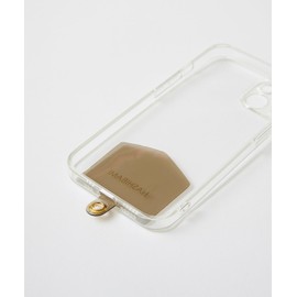 Hazel H-B Women's Leather Mobile Strap, Ecru