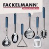 Fackelmann Essential Stainless Steel Ladle with Dark Blue Handle -