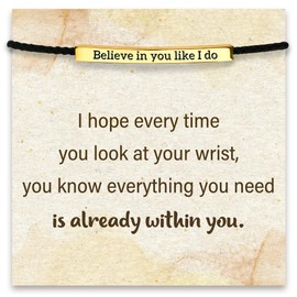 STORYJEWELLERY Inspirational Bracelets Gifts for Teen Girls, Encouragement Birthday Gifts for 10-18 Year Old Teenage Girls, Graduation Gifts for Girls