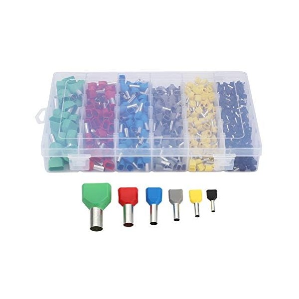 Moovul 780Pcs Dual Bootlace Ferrule Teminator Kit